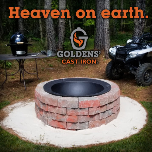 Goldens' Cast Iron Fire Pit - Large