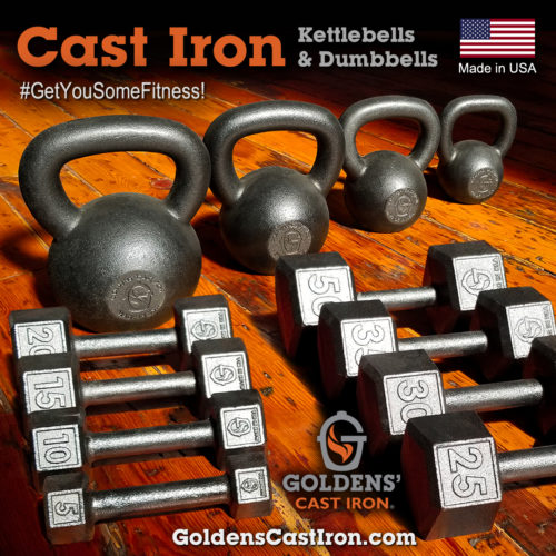 Goldens' Cast Iron Kettlebells